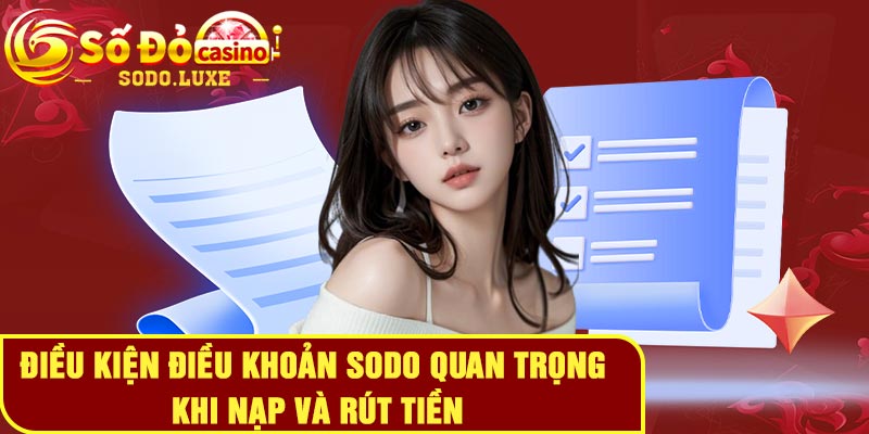 Điều kiện điều khoản Sodo quan trọng khi nạp và rút tiền