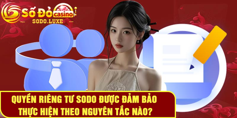 Quyền riêng tư Sodo được đảm bảo thực hiện theo nguyên tắc nào?